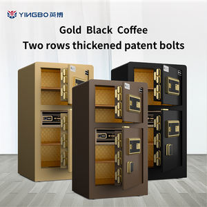 Yingbo होम ऑफिस उच्च गुणवत्ता सुरक्षित बॉक्स डबल डोर ठोस स्टील सुरक्षित फिंगरप्रिंट पैसे के लिए स्मार्ट डिजिटल सुरक्षित बॉक्स - Product Image 2