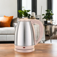 Bouilloire électrique sans fil intelligente 1500W en acier inoxydable, ébullition rapide avec contrôle de la température, rotation à 360° pour hôtel et usage domestique