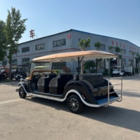 Voiture de tourisme vintage à quatre rangées UC-VSB-13 pour les attractions touristiques, les stations balnéaires, les navettes d'hôtel et le transport de passagers en extérieur