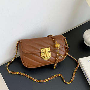 New popular women's lacquered PU material pure pattern crossbody <b>bag</b> - Product Image 1