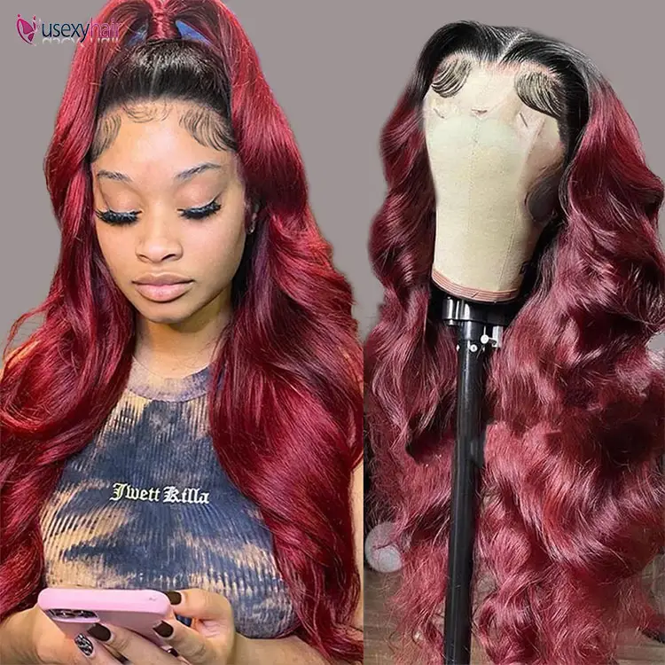 Lace Front Wig Real Human Hair 1b 30 99j Full Lace Wig Grey for White Women Pink Orange Blue Purple Brazilian Hair Swiss Lace