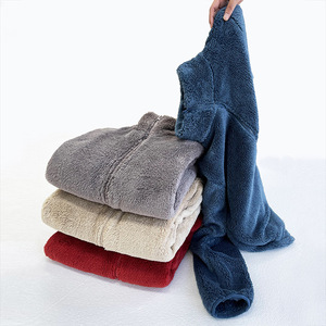 Logo personnalisé automne hiver femmes grande taille col montant <span class=keywords><strong>veste</strong></span> à glissière chaud polaire avec doublure en polyester - Product Image 2
