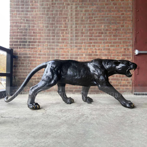 Decorazione a grandezza naturale aggressiva Prowling <span class=keywords><strong>pantera</strong></span> sulla Base di scultura in vendita - Product Image 2
