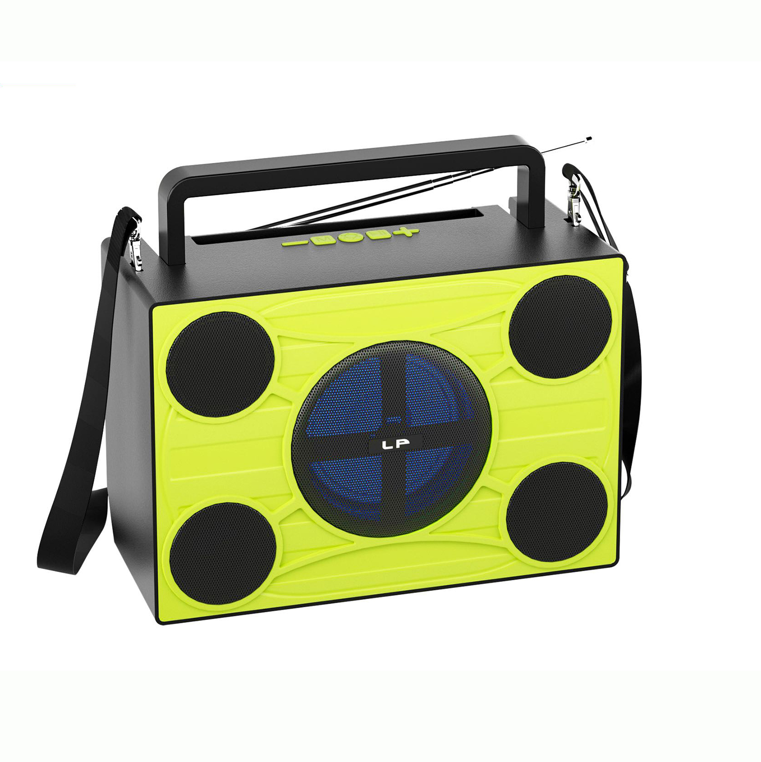 LP-V88 Portable Subwoofer: Wireless BT Speaker with Super Bass, FM