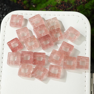 Perline Quadrate in Pietra Naturale JingShiYuan 10mm Multicolore Cave dalla Cina per Creazione di Gioielli Fai-da-Te, Collane e Bracciali - Product Image 1