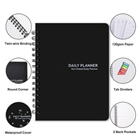 2023 planificateur, organisateur d'étude, carnet à spirale imprimé personnalisé, planificateur quotidien et Journal personnalisable, A4 A5