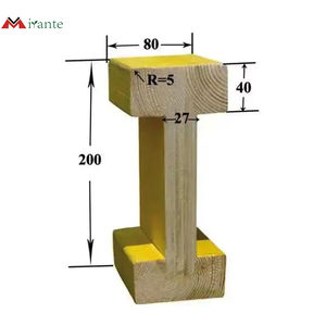 Poutres en bois H20 collées et laminées étanches pour coffrage de colonnes murales en bois, coffrage de béton et poutres de toiture - Product Image 1