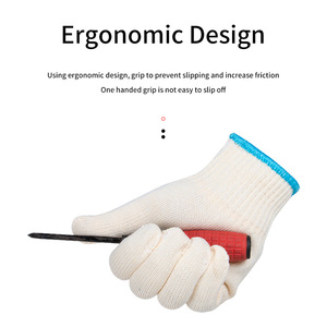 ถุงมือผ้าฝ้าย 10 เข็ม หนาพิเศษ กันลื่น สำหรับงานก่อสร้าง ซ่อมรถยนต์ ใช้ในอุตสาหกรรม ถุงมืออเนกประสงค์เพื่อความปลอดภัย - Product Image 2