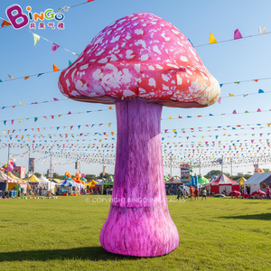 Champignon gonflable géant de Noël <span class=keywords><strong>Alice</strong></span> <span class=keywords><strong>au</strong></span> <span class=keywords><strong>pays</strong></span> <span class=keywords><strong>des</strong></span> <span class=keywords><strong>merveilles</strong></span> avec éclairage LED - Product Image 1
