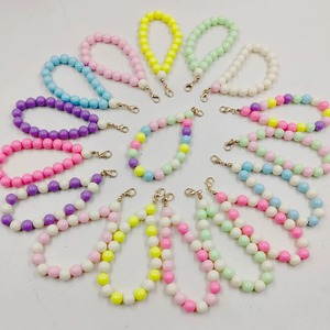 Nouveau bracelet en <span class=keywords><strong>perles</strong></span> acryliques, étui de téléphone <span class=keywords><strong>portable</strong></span>, <span class=keywords><strong>cordon</strong></span> porte-clés, bracelet de poignet pour femmes et filles - Product Image 1