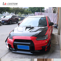 Capot en fibre de carbone pour Mitsubishi Lancer EVO X 10, vente directe d'usine, kit carrosserie, amélioration et modification du capot, nouveau capot.