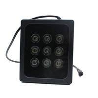 Accessoires de vidéosurveillance Illuminateur IR 9PCS LED IR Lumière infrarouge de vidéosurveillance extérieure
