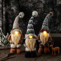 Pengiriman Gratis US UK Dekorasi Pesta Pohon Natal Persediaan Dekorasi Dekorasi Natal Gnome Tanpa Wajah Ornamen Boneka Natal Elf