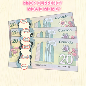Siêu mỏng mờ trong suốt phim polymer Canada Prop tiền Canada thực tế ghi chú hóa đơn đô la CAD Canada Polymer hóa đơn - Product Image 2