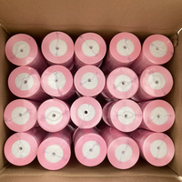 Fournisseur de ruban de satin 196 couleurs 38MM 25Yards ruban de polyester rose Double face pour nœuds de ruban