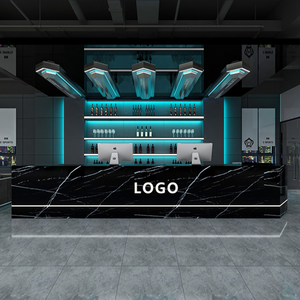 Comptoir en acier inoxydable sur mesure Meuble <span class=keywords><strong>de</strong></span> magasin <span class=keywords><strong>de</strong></span> confiserie et café <span class=keywords><strong>Boulangerie</strong></span> Vitrine <span class=keywords><strong>de</strong></span> magasin Comptoir <span class=keywords><strong>de</strong></span> bar en marbre design pour café - Product Image 6