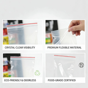 Emballage alimentaire de qualité alimentaire à fond carré, scellage robuste, réutilisable pour céréales, légumineuses, fruits secs, lait et aliments pour animaux de compagnie - Product Image 2