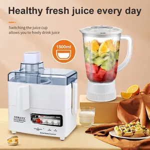 Sokany Sk-4008 4 In 1 Electric Juicer Extractor Machine And Personal Fresh Orange Citrus Beauty Kitchen Juice Blender Bottle Cup