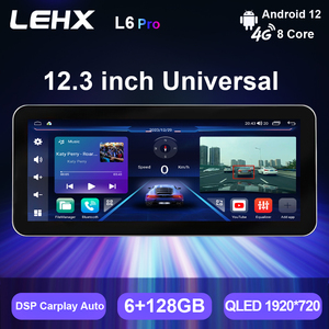 Lehx L6Pro 12.3 Inch Cho BMW Mercedes Phong Cách Carplay <span class=keywords><strong>Android</strong></span> Tự Động 2DIN Xe Đài Phát Thanh Stereo Đa Phương Tiện Máy Nghe Nhạc GPS Autoradio 360 Xem - Product Image 2
