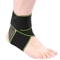 Attelle de cheville réglable avec sangle, compression élevée, respirante, unisexe, pour la protection contre les entorses