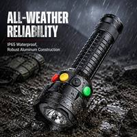 Lampe torche OSRAM 3W tricolore rechargeable à aimant, en alliage d'aluminium, nouvelle lampe de signalisation d'urgence tactique