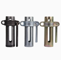 Attache de Construction de manchon de vis en acier galvanisé/noir réglable en fonte de précision 60/76mm de diamètre modèle JQS ACROW pour