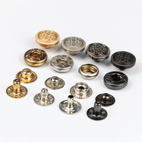 Boutons-pression métalliques, boucle à pression, combinaison de boutons-pression, attaches pour vêtements, boutons-pression pour vêtements