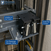 Dispositif de sécurité progressif pour ascenseur, frein de levage 5099 kg pour la maintenance et la remplacement des rails de guidage des ascenseurs de passagers