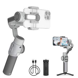 <span class=keywords><strong>Zhiyun</strong></span> SMOOTH 5E Combo, Gimbal para Teléfono, Estabilizador de 3 Ejes, Control Remoto por Voz Desmontable, Rastreador IA, Plegable, Carga Rápida - Product Image 5