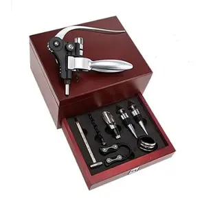 Waiter's Rabbit Wine Corkscrew Opener Gift Set Bar Accessories Set With Wooden Box Customized Wine Bottle Opener