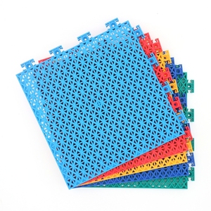 Piastrelle per pavimenti per campi da basket all'aperto ad incastro in plastica ignifuga 3x3 tessere Puzzle eco-friendly - Product Image 3