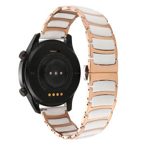 Correa de Cerámica y Acero Inoxidable Compatible con Huawei Watch GT2, 16mm 18mm 20mm 22mm, Liberación Rápida, Correa Duradera - Product Image 1