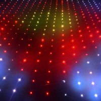 Toile de fond vidéo LED pour diffusion en direct, ciel étoilé, rideau de scène, éclairage de performance, fond dynamique pour bars et KTV