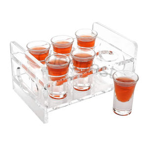 Verres à shot de whisky miniatures de 20 ml, double face, transparents, personnalisables, pour vodka, par le fabricant Cheerfast - Product Image 1
