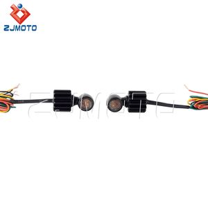 Mini clignotants arrière à LED <span class=keywords><strong>3</strong></span> <span class=keywords><strong>en</strong></span> <span class=keywords><strong>1</strong></span> rouge ambre pour <span class=keywords><strong>Harley</strong></span> Honda Suzuki Universal - Product Image 6