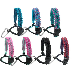 2023 Top Sellers Custom 550 Paracord Handle Multi-Function Buckle withCampass for Wide Mouth Bottle for Camping & Hiking