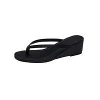 Sandales de plage décontractées pour femmes, vente en gros directe d'usine, chaussures compensées, pantoufles et tongs de créateur pour femmes
