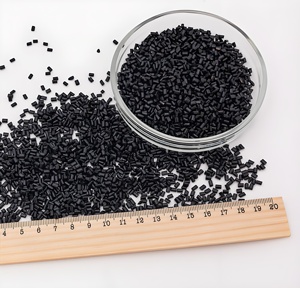 Granulés <span class=keywords><strong>Masterbatch</strong></span> de couleur en plastique <span class=keywords><strong>HDPE</strong></span> d'usine Granulés vierges <span class=keywords><strong>Masterbatch</strong></span> noir bon marché - Product Image 1