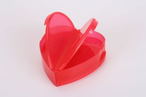 Caixa bonito pílula em forma de coração pode ser girada caixa pílula vitamina grande capacidade caixa oval medicina - Product Image 6