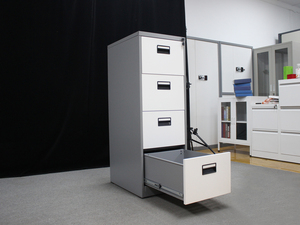 Meubles de bureau modernes et durables, armoire de classement verticale en métal avec quatre tiroirs, unité en acier à <span class=keywords><strong>bas</strong></span> prix pour atelier et école - Product Image 5