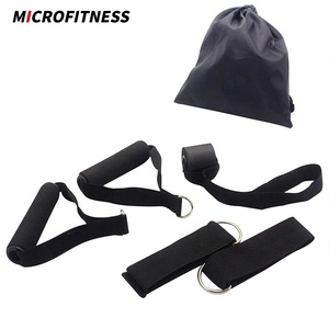 Ensemble de bandes de résistance Microfitness 11 pièces, 100% latex naturel, jusqu'à 50 lbs, longueur 1,2 m avec système de fixation métallique - Product Image 5