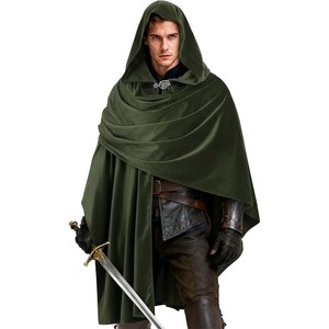 Capa Medieval para Cosplay, Capa de Caballero Estilo Oscuro, Disfraz de Halloween Renacentista, Unisex para Adultos - Product Image 2