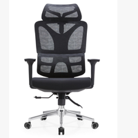 Chaise de bureau ergonomique, chaise multifonction 3D avec soutien lombaire, chaise de jeu moderne de style exécutif, chaise de bureau pivotante