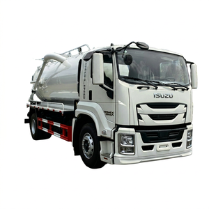 Isuzu GIGA FTR Cabin Sewage Vacuum Truck 2 Axles 6 Tires, 205HP Isuzu Engine Euro 5/6, 12000L Capacity Self <b>Suction</b> Unload - Product Image 1
