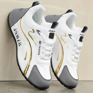 Zapatos para Hombre Impermeables, Antideslizantes, Resistentes al Desgaste, Ligeros, de PU de Alta Gama, para Viajes, Deportes y Ocio - Product Image 2