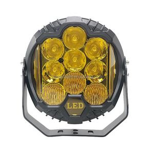 Accesorios de Iluminación para Automóviles Súper Brillantes, Luz de Trabajo LED de 5 Pulgadas, Doble Color Amarillo y Blanco, Focos, <span class=keywords><strong>Barra</strong></span> de Luz LED de 10-60V, Faros Delanteros - Product Image 3
