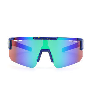 UV400 lunettes <span class=keywords><strong>de</strong></span> soleil <span class=keywords><strong>de</strong></span> cyclisme à impact élevé pour adultes <span class=keywords><strong>armée</strong></span> vert PC violet bleu gris miroirs Sport lunettes <span class=keywords><strong>de</strong></span> soleil d'extérieur étui inclus - Product Image 6