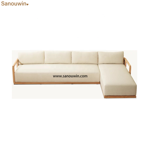 Sillón Seccional Moderno y Duradero de Teca para Exteriores con Brazo Derecho, Estructura Artesanal, Detalle Ranurado y Base de Malla con Drenaje de Agua - Product Image 6