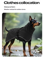 Veste et Trench-coat pour chien imperméable et résistant aux intempéries de style britannique - Matière polyester toutes saisons