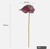 Kunstmatige EVA Anthurium Foam Bloemen Woonkamer Decoratie Kunstmatige Palm Bloem Bruiloft Decoratie Bloemstuk Accessoires